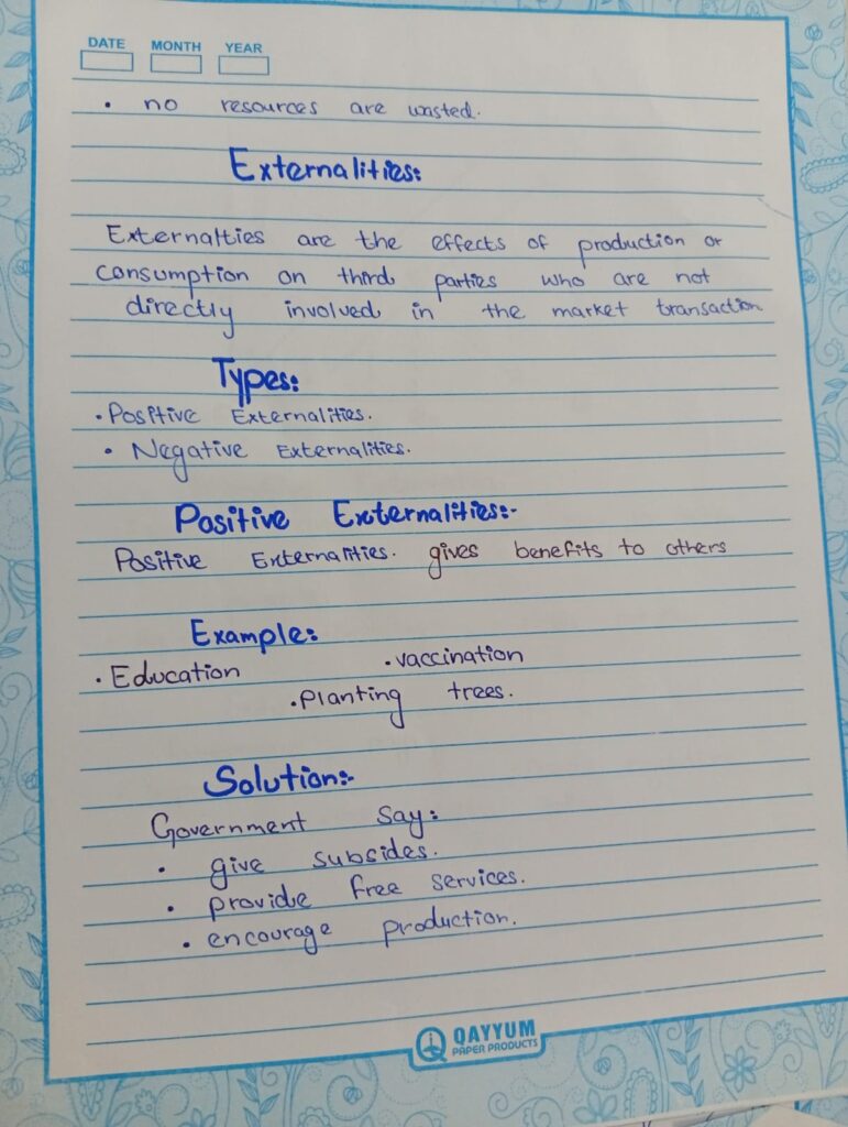 Externalities 