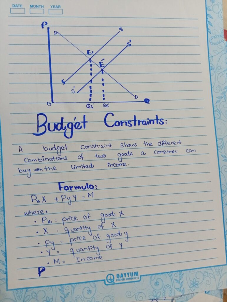 Budget Constraints